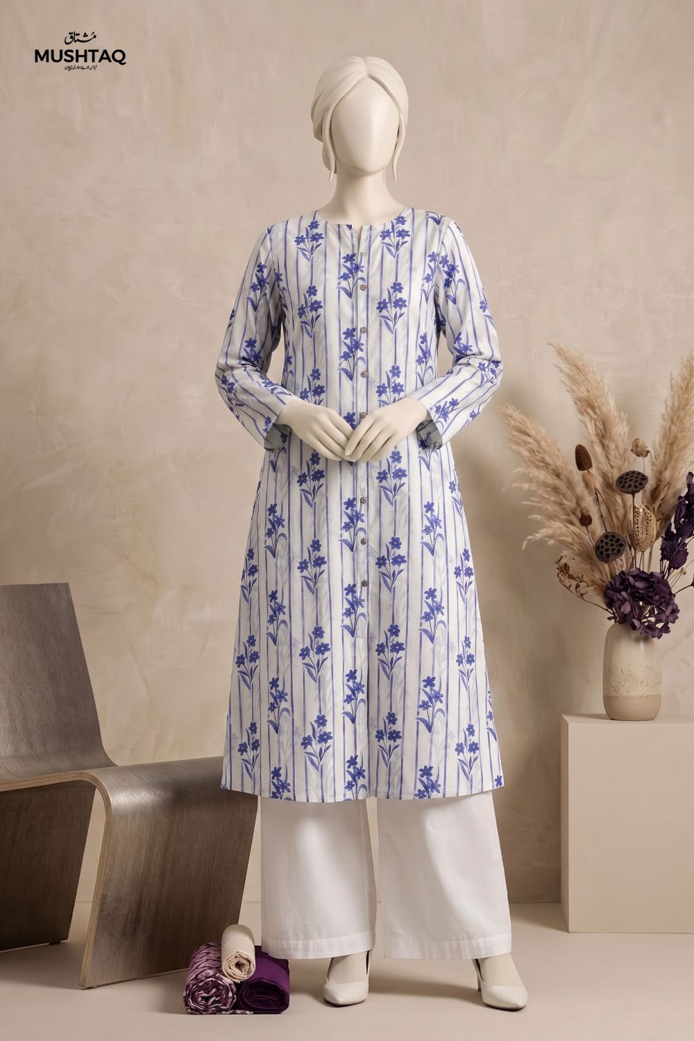 2Pcs Unstitched Printed Izzah Lawn Collection Desgin - 3