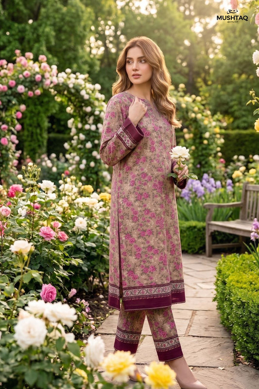 2Pcs Unstitched Printed Naaz Lawn Collection Desgin - 2