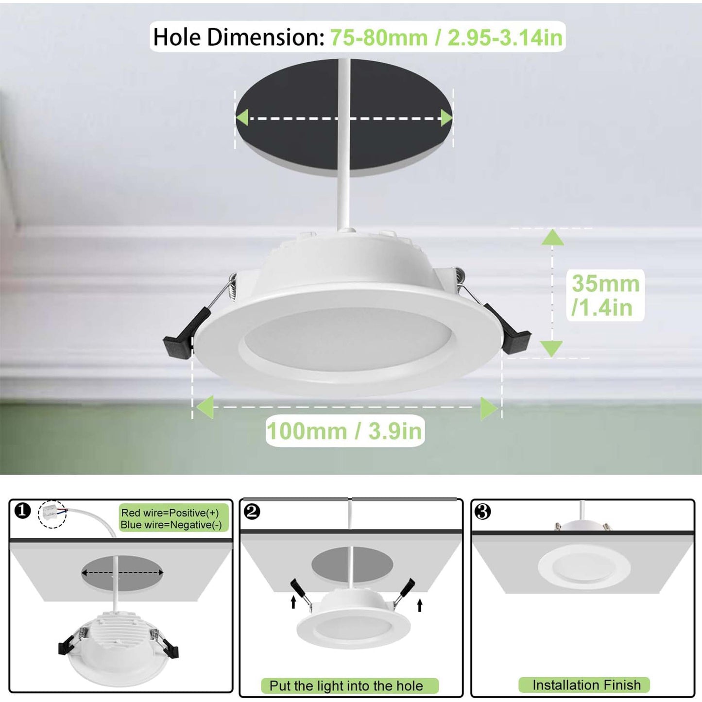 Gr4tec LED Ceiling Spot Light  Adjustable Recessed Downlight for Home and Office