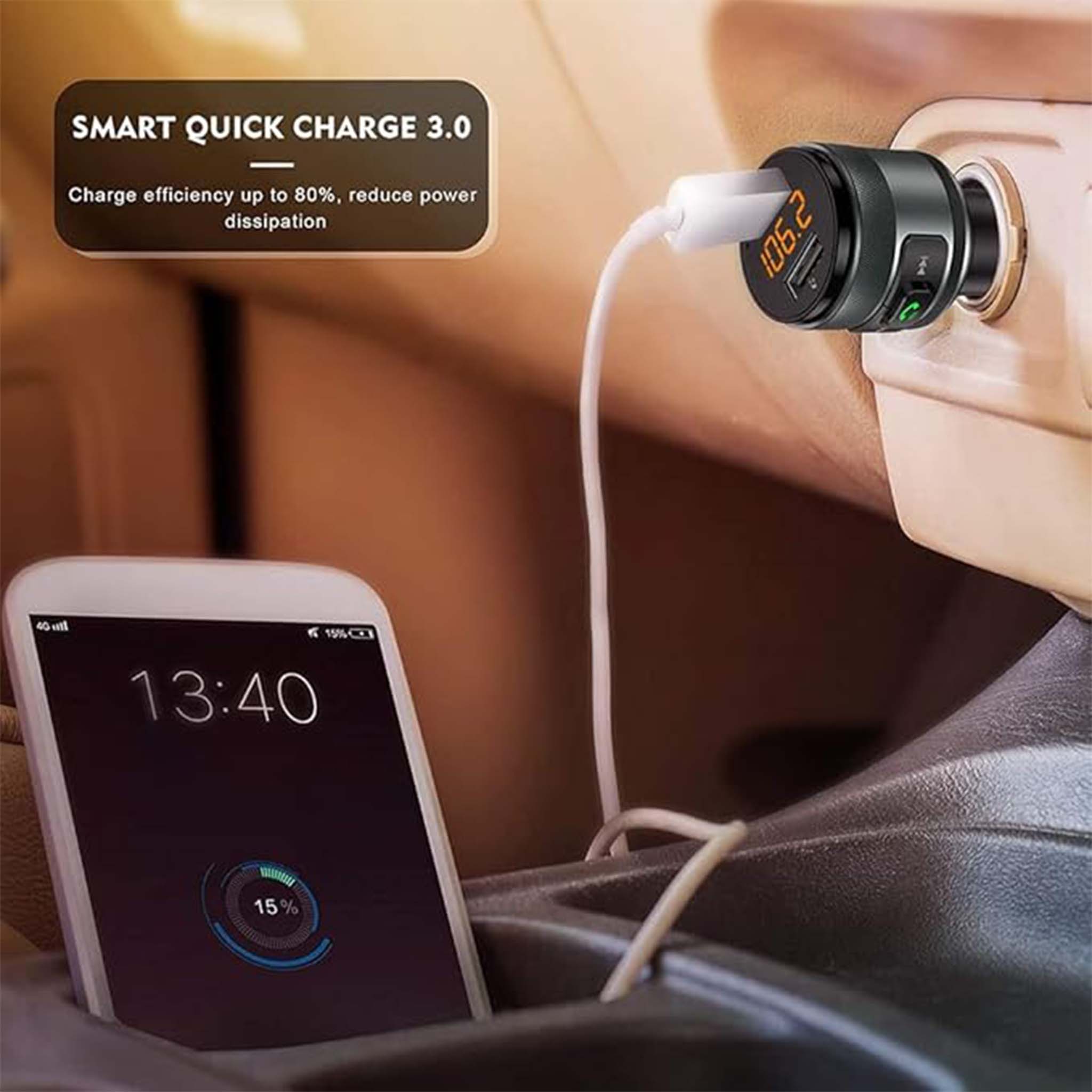 Wireless Handsfree Car Kit  Bluetooth Audio and Call System