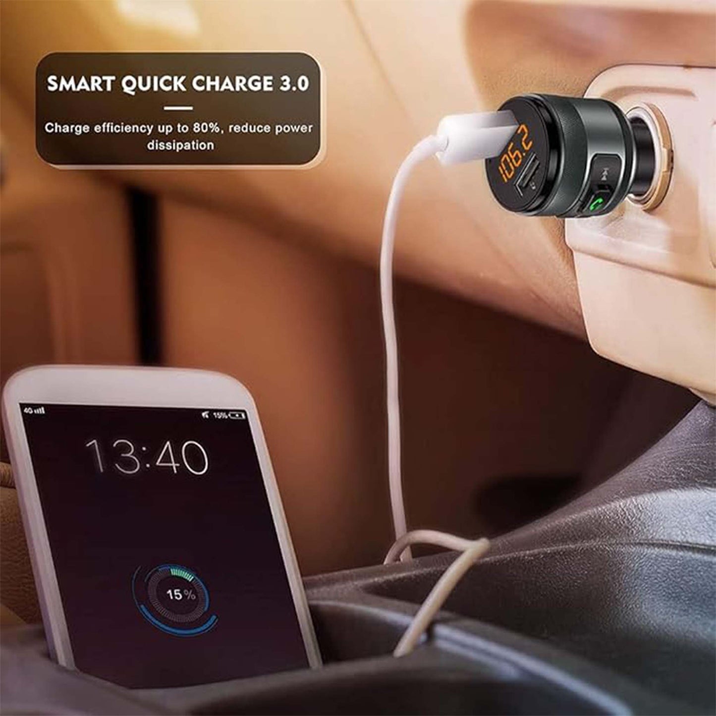 Wireless Handsfree Car Kit  Bluetooth Audio and Call System