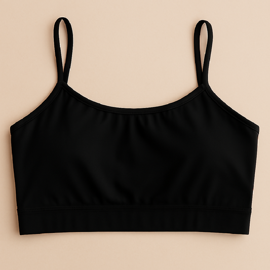 Teenagers Malai Non-Padded Bra - Soft Lightweight - Comfortable Everyday Wear Lingerie - Plain Design in Black - Sizes 28 30 32 - 28
