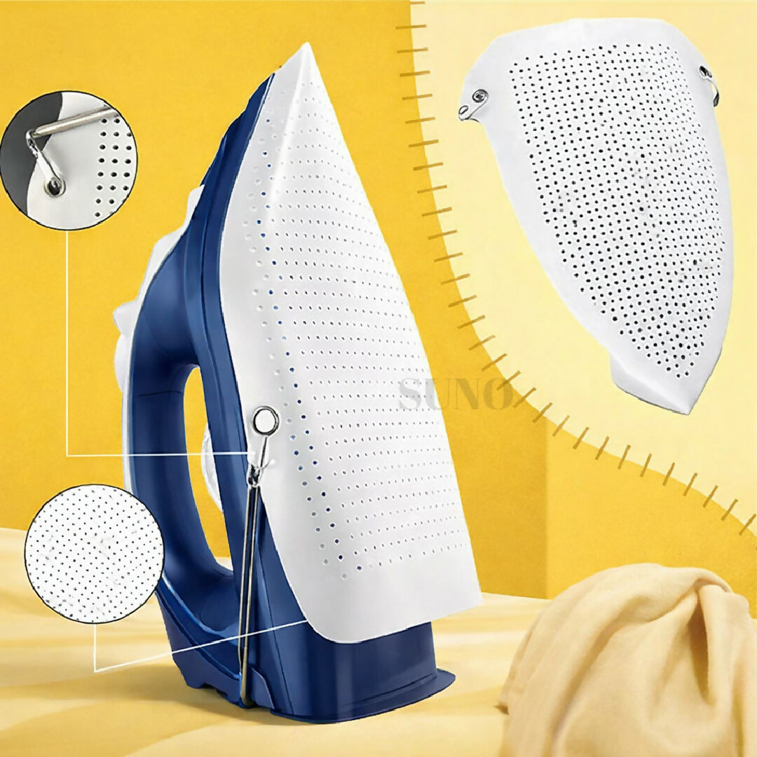 Teflon Iron Cover Protector - Non Stick Garments Care Cover For Iron - Heat Resistant Ironing Shoe for Clothes Protection - Premium Quality