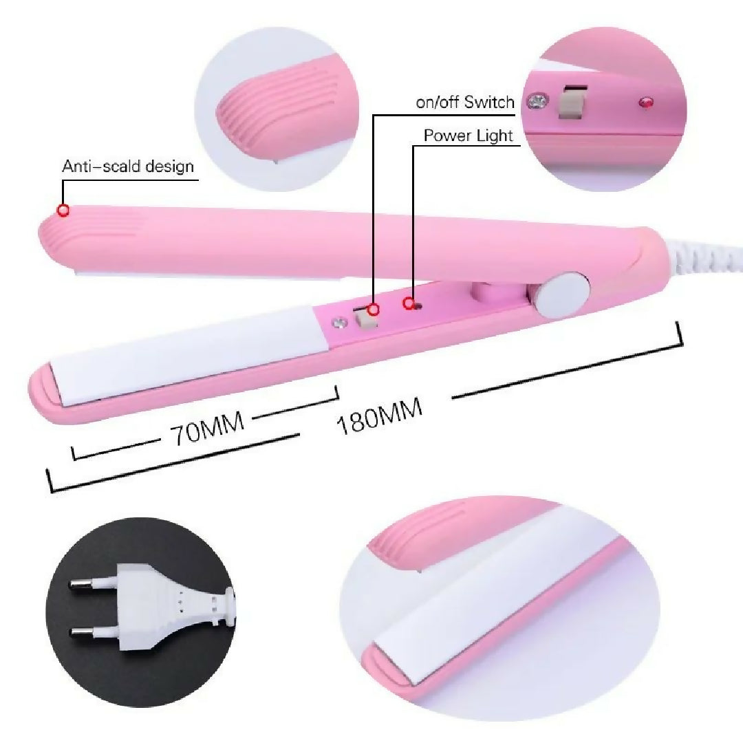 Mini 2 in 1 Hair Straightener Curler