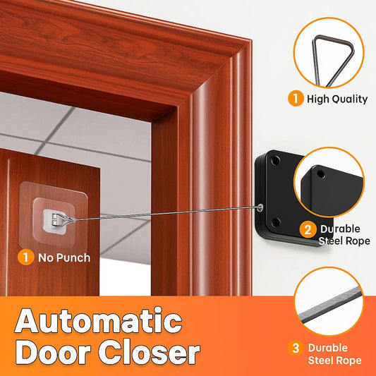 (FREE HOME DELIVERY) Multifunctional Automatic Door Closer