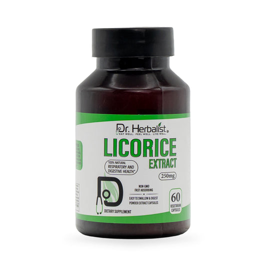 Dr. Herbalist Licorice 250mg Dietary Supplement Capsule