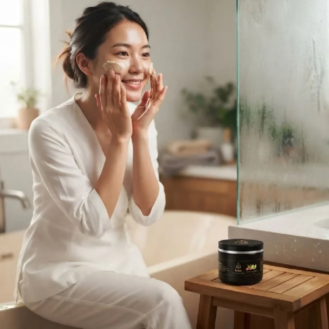 3S Lulur Black With Niacinamide Body Scrub Brightening Exfoliating Body Scrub for Smooth Soft Looking Skin 150g