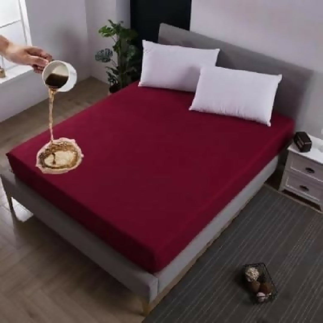 IMPORTED QULTIY Waterproof Mattress Cover In Fitted Sheet Style For King or Double Size 72 BY 78 Premium Quality Mattress Protector with Strong Elastic Grip All Sizes Available
