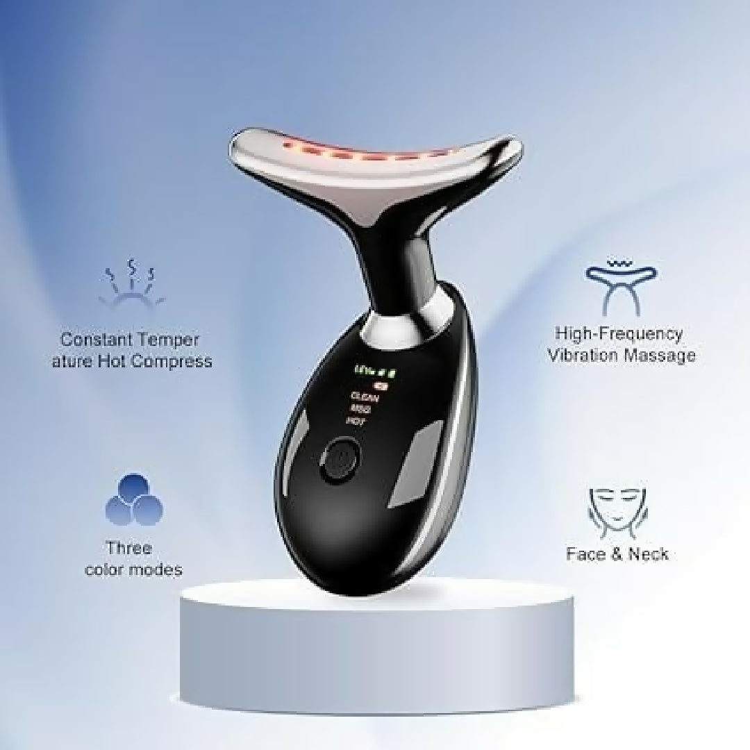 Neck Face Massager Skin Care Facial Massage Device With 3 Color Modes For Skin Rejuvenation Face Sculpting Tool For Double Chin