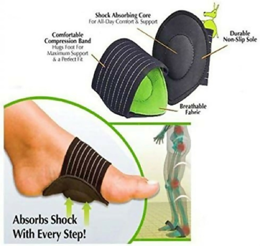 Arch Support Cushion Shock Absorber Relief Pain Feet Care Instep pad