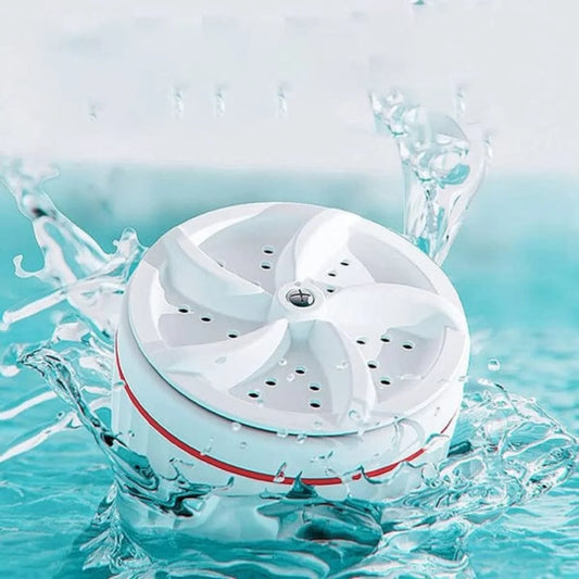 Portable USB Mini Turbo Washer Ultrasonic Travel Washing Machine for Socks Underwear and Dishes