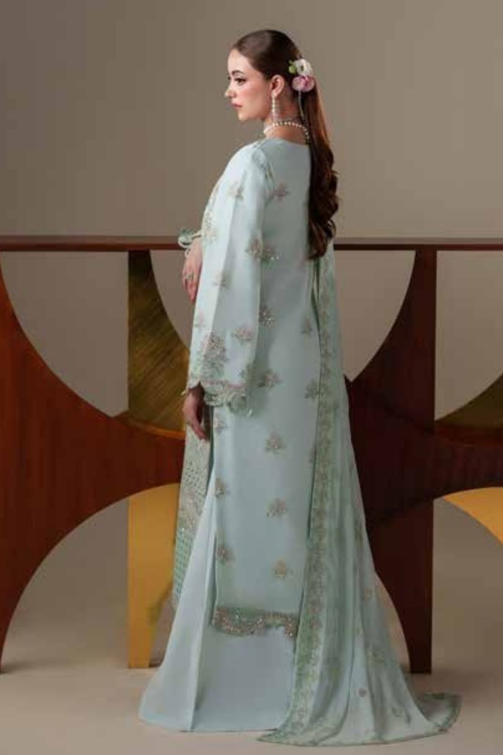 Emaan Adeel Nouvelle 3 Piece Unstitched Embroidered Luxury Chiffon Suit ORLA