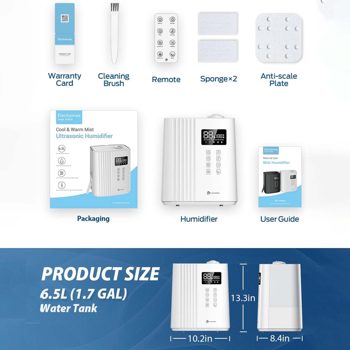 Cool and Warm Mist Ultrasonic Humidifier