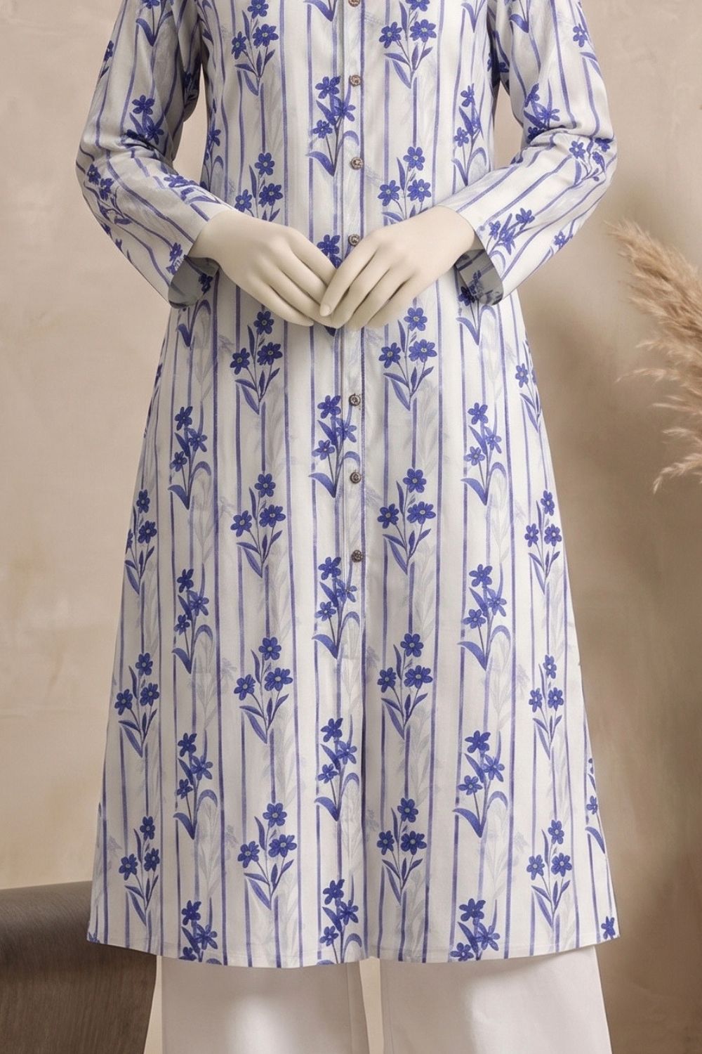 2Pcs Unstitched Printed Izzah Lawn Collection Desgin - 3