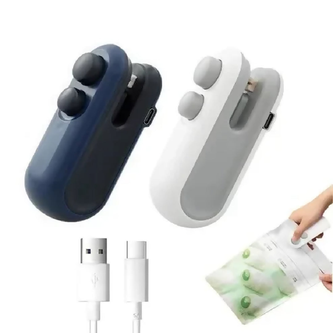 Portable Rechargeable Mini Sealer For Plastic Bags - Handheld Heat Sealing Machine