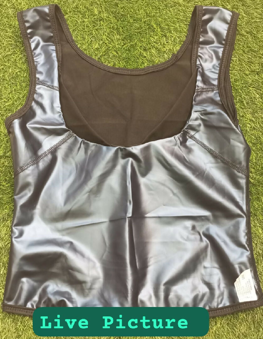 Women Sweat Shaper Weight Loss Fat Burning Trainer Slimming Tummy Control Reducing Shapewear Workout Fat Burner black