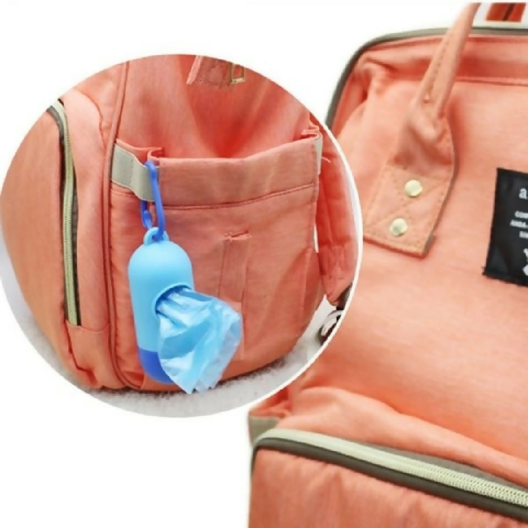 1Pc Baby Diaper Bag Dispenser With Rope Hook Includes 1 Roll Of 18 Disposable Bags Random Colou
