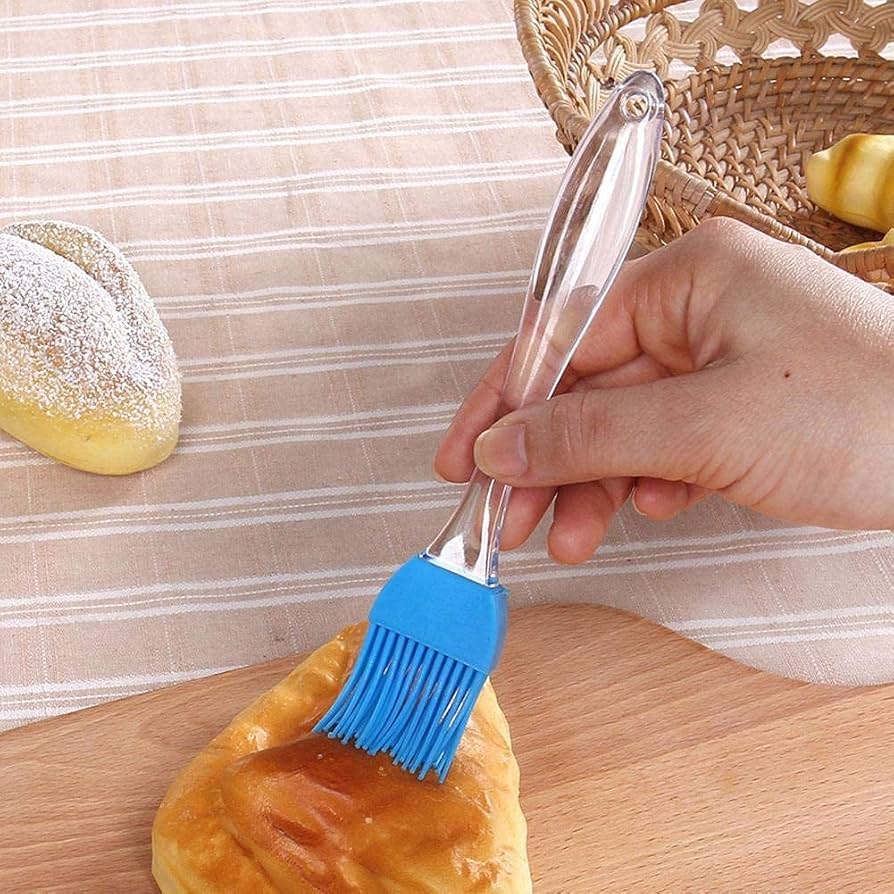 Silicon Soft Oil Brush Plastic Handle