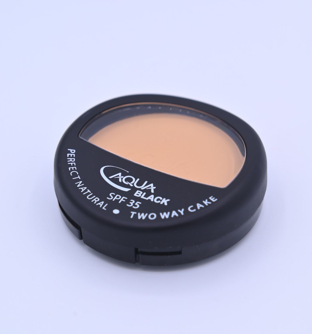 Aqua Black Face Powder   Matte Finish Oil Control Powder for Smooth Flawless Skin