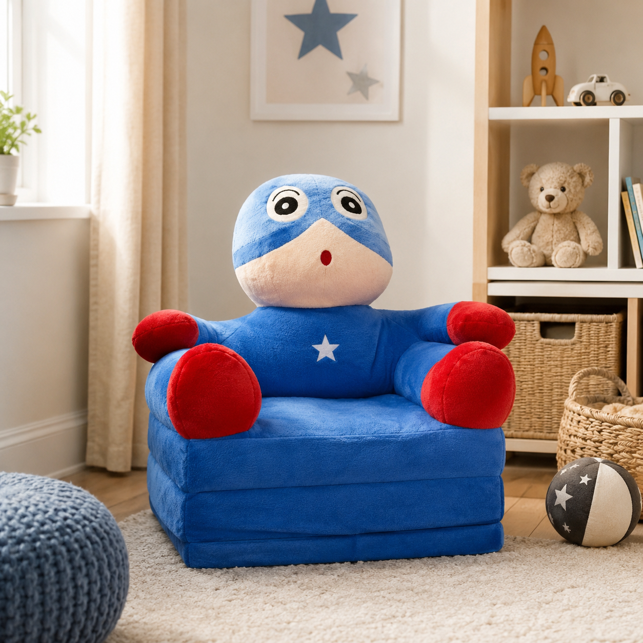 Three-Step Spider Man Sofa Come Bed BT167 1 Piece