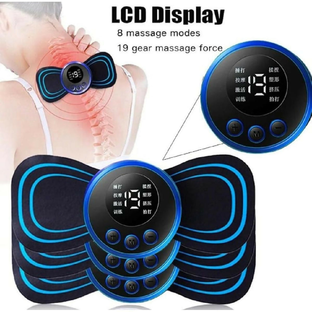 EMS Mini Body Massager-Portable Electric Neck and Back Muscle Stimulator