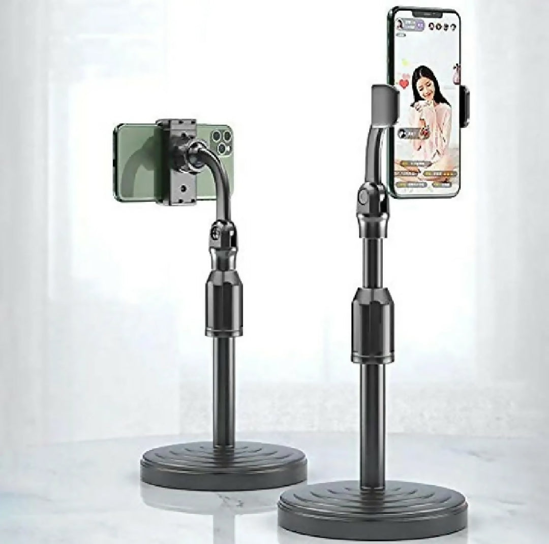 Mobile Phone Desk Stand Height Adjustable Foldable Phone Holder for Video Calls Live Streaming Office