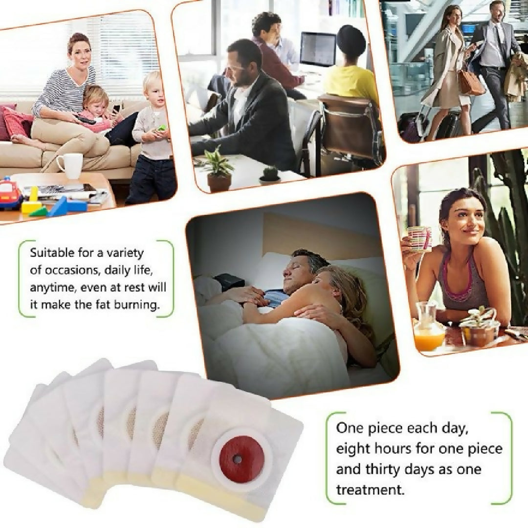 ELAIMEI Slimming Patch 30pcs - Weight Loss Sticker for Abdominal Fat and Waist Shaping