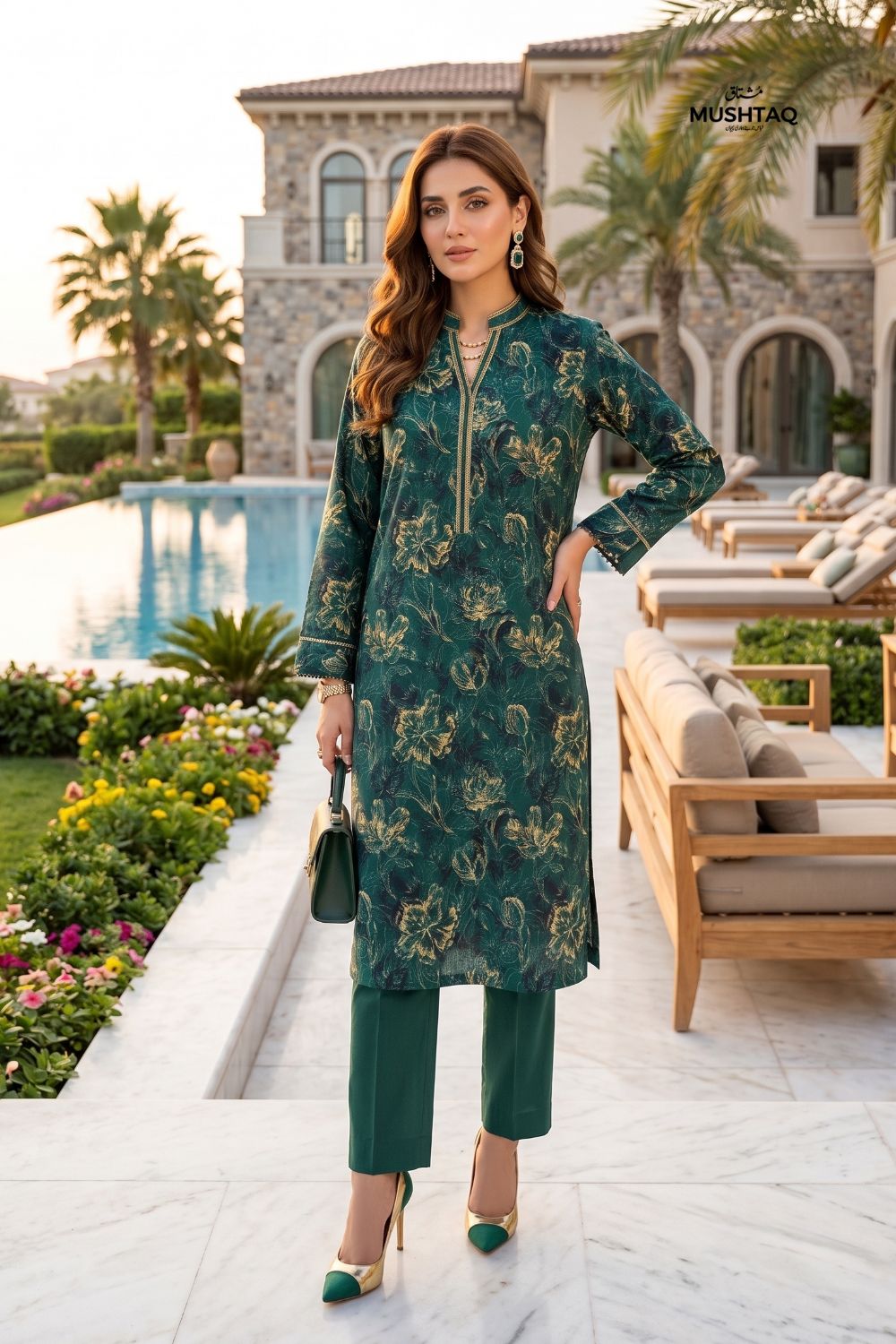 2Pcs Unstitched Printed Inaya Lawn Collection Desgin - 3