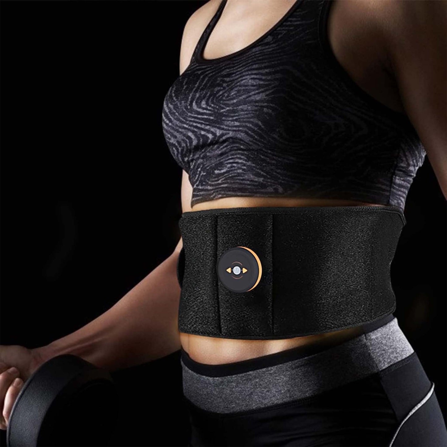 Abdominal Toning Belt  Adjustable EMS Muscle Stimulator for Core Training and Fitness