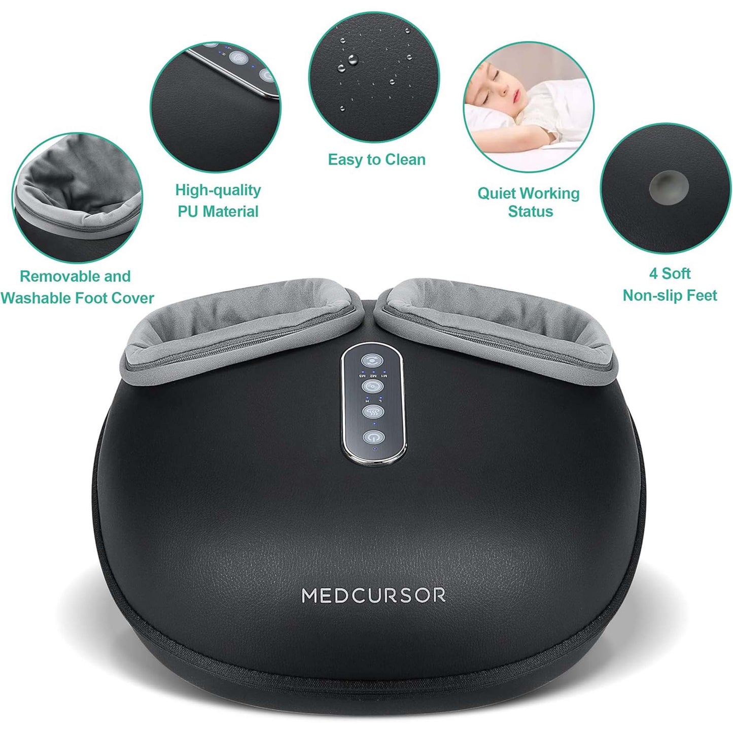 Foot Massager  Electric Shiatsu Massage Machine for Pain Relief and Relaxation