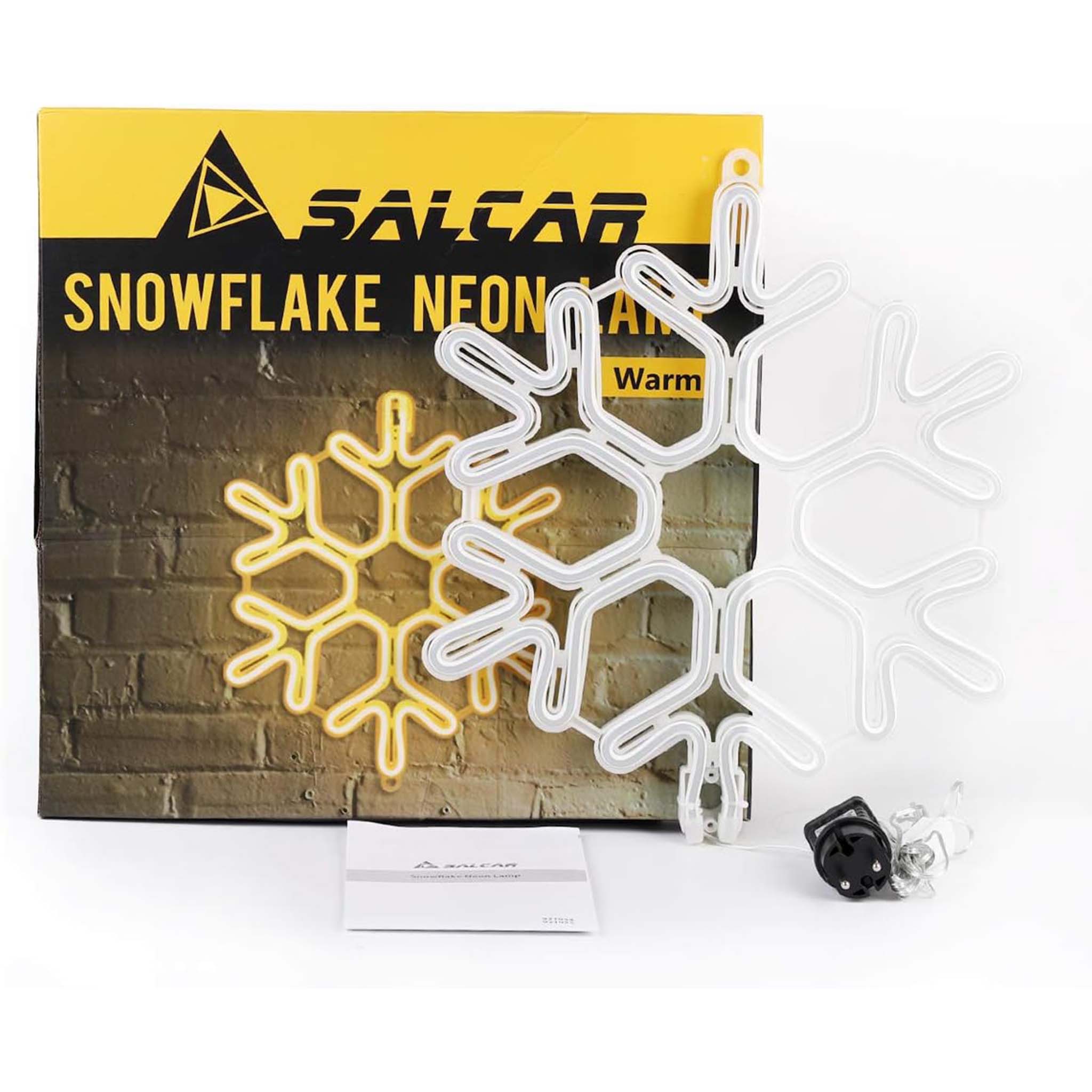 Snow Neon Lamp  Decorative LED Night Light for Home Parties and Festive Decor