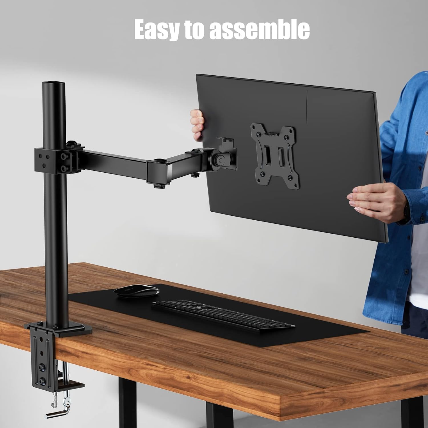 Monitor Table Stand  Adjustable Desktop Riser for Computer Screens and Laptops