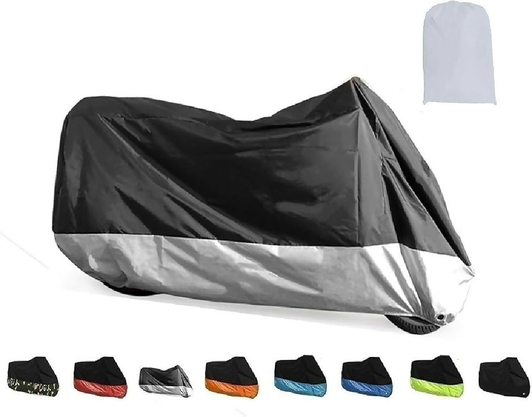 Bike Cover premium and original prashoot and 100 Water Proof YBR AND 150CC Full Size Bike Cover Anti Scratch Waterproof and Dust Proof Top Parking Cover with free storage bag