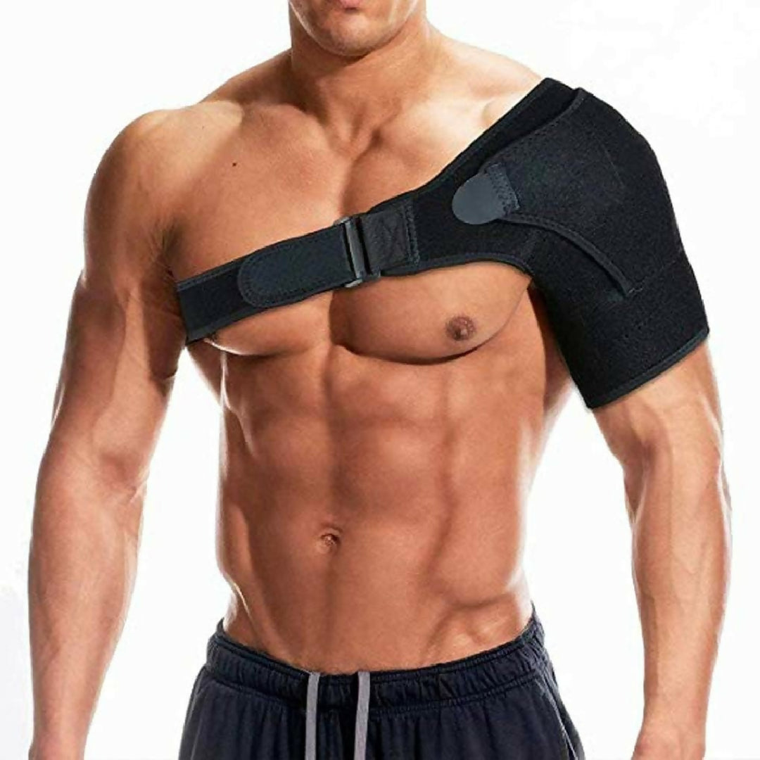 Shoulder Support for Men and Women with Pressure Pad Adjustable Posture Corrector Brace for Pain Relief Muscle Strain Injury Recovery