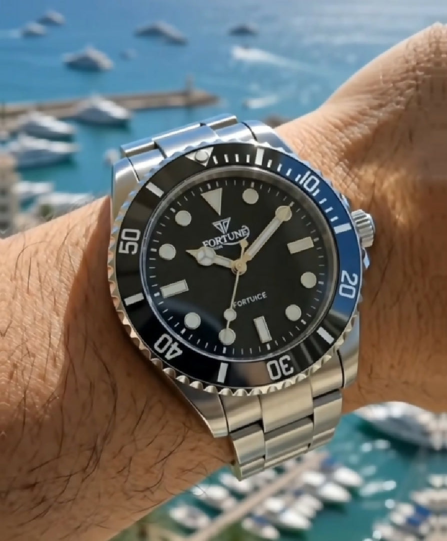 Luxury Crystal Black Dial Watch