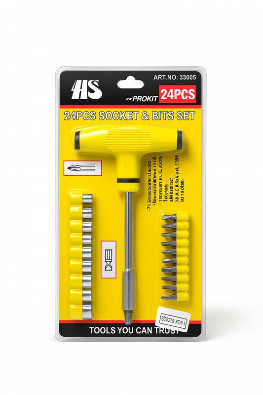 T Handle Screwdriver Set with Multiple Bits