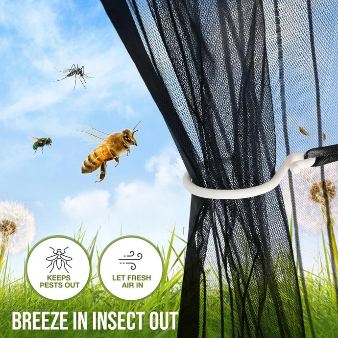 (Free Deliverey) Mosquito Door Net Mesh Screen – Magnetic Hands Free Closer