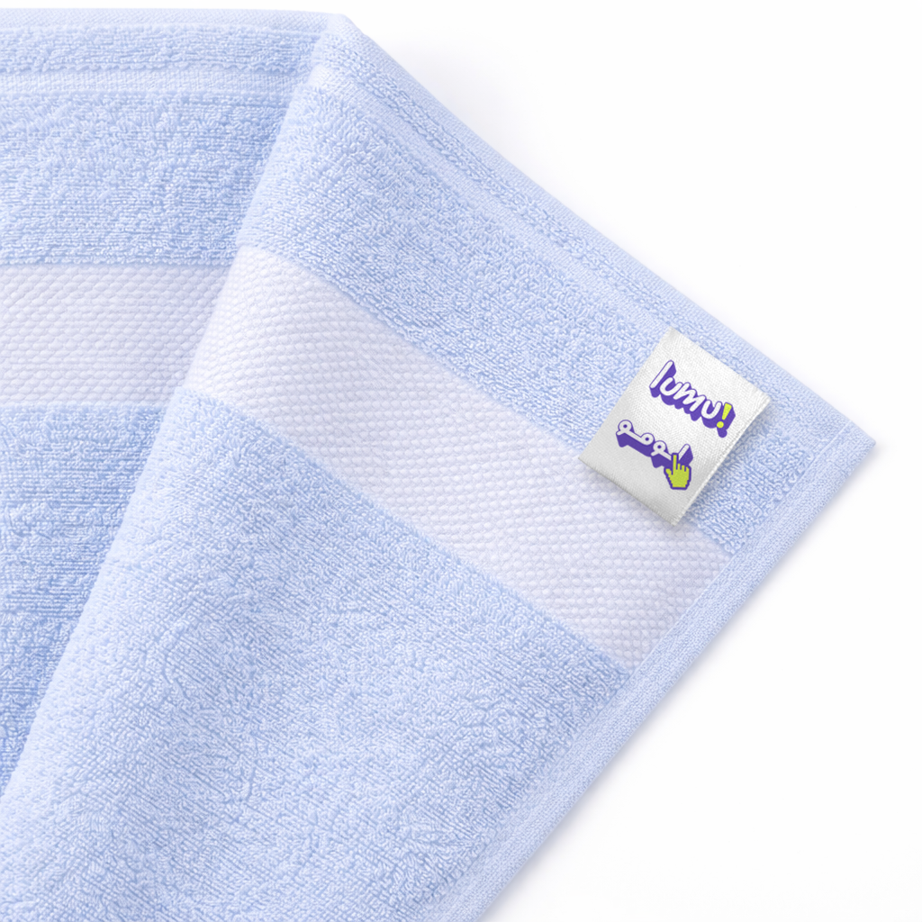 500 GSM Combed Cotton Towel Set Pack of 2 (Bath Towel + Bath Sheet) Light Blue