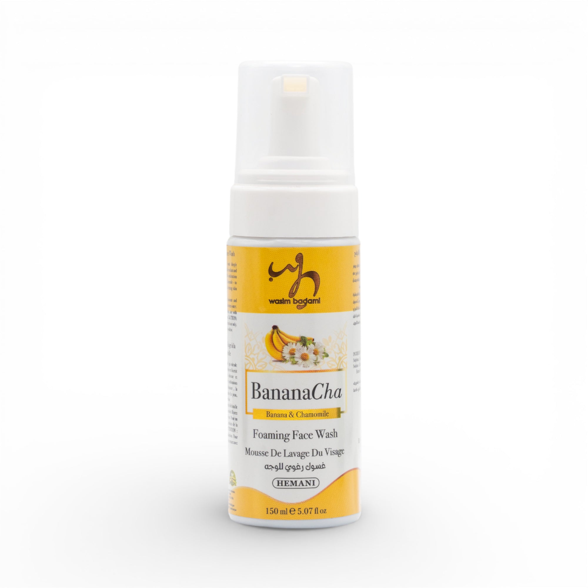 BananaCha Foaming Face Wash with Organic Banana & Chamomile 150ml