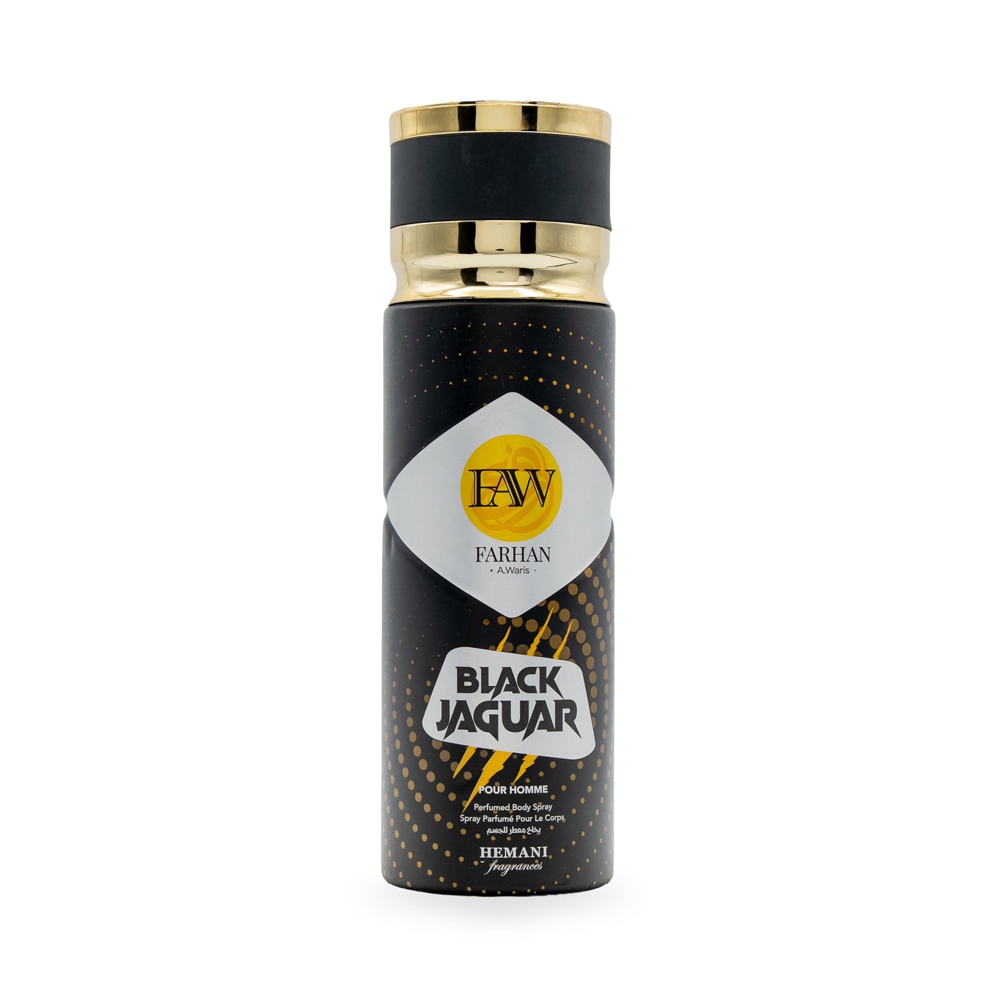 FAW Black Jaguar Body Spray for Men 200ml