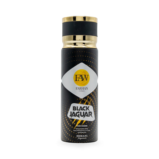 FAW Black Jaguar Body Spray for Men 200ml
