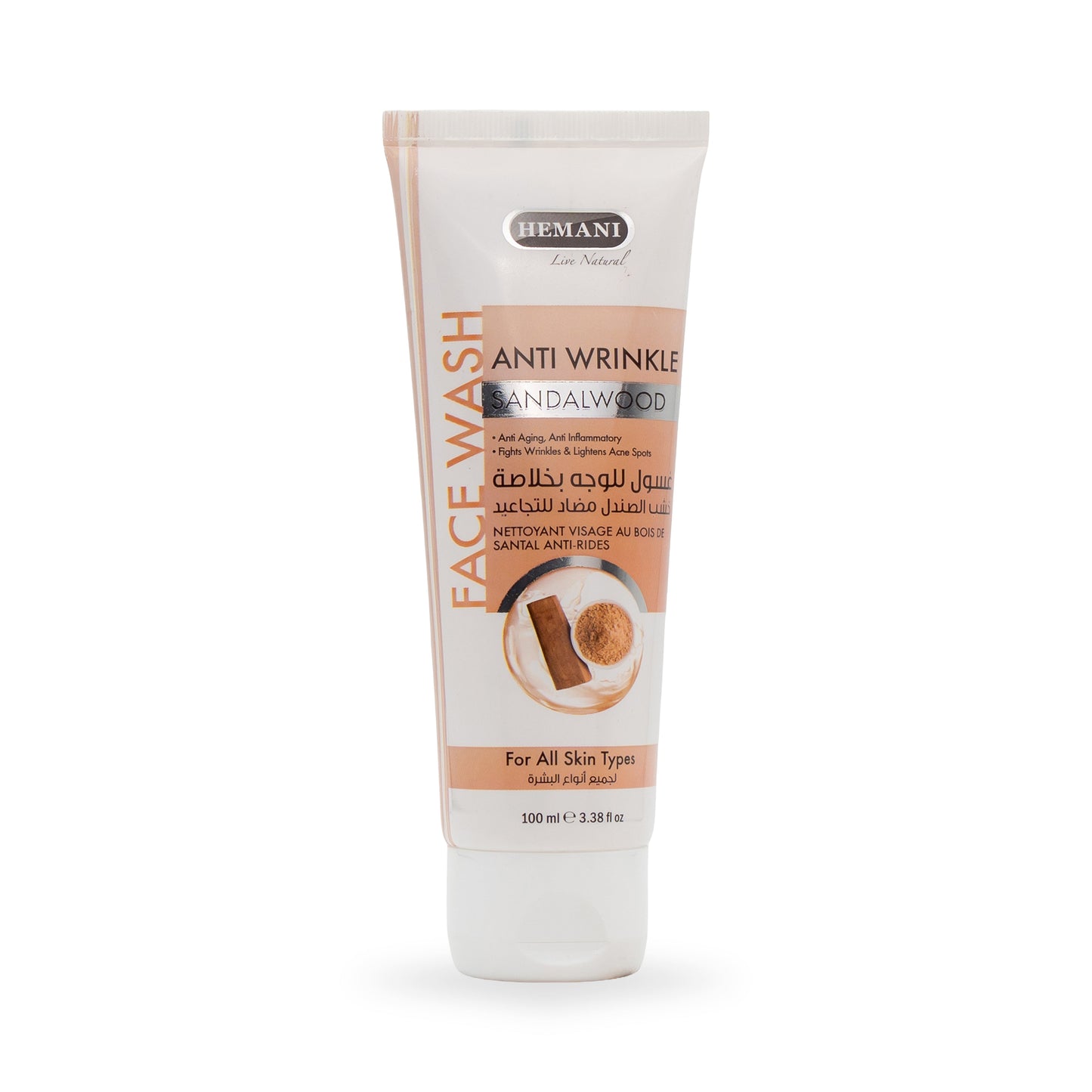 Anti-Wrinkle Sandal Foaming Face Wash 150ml