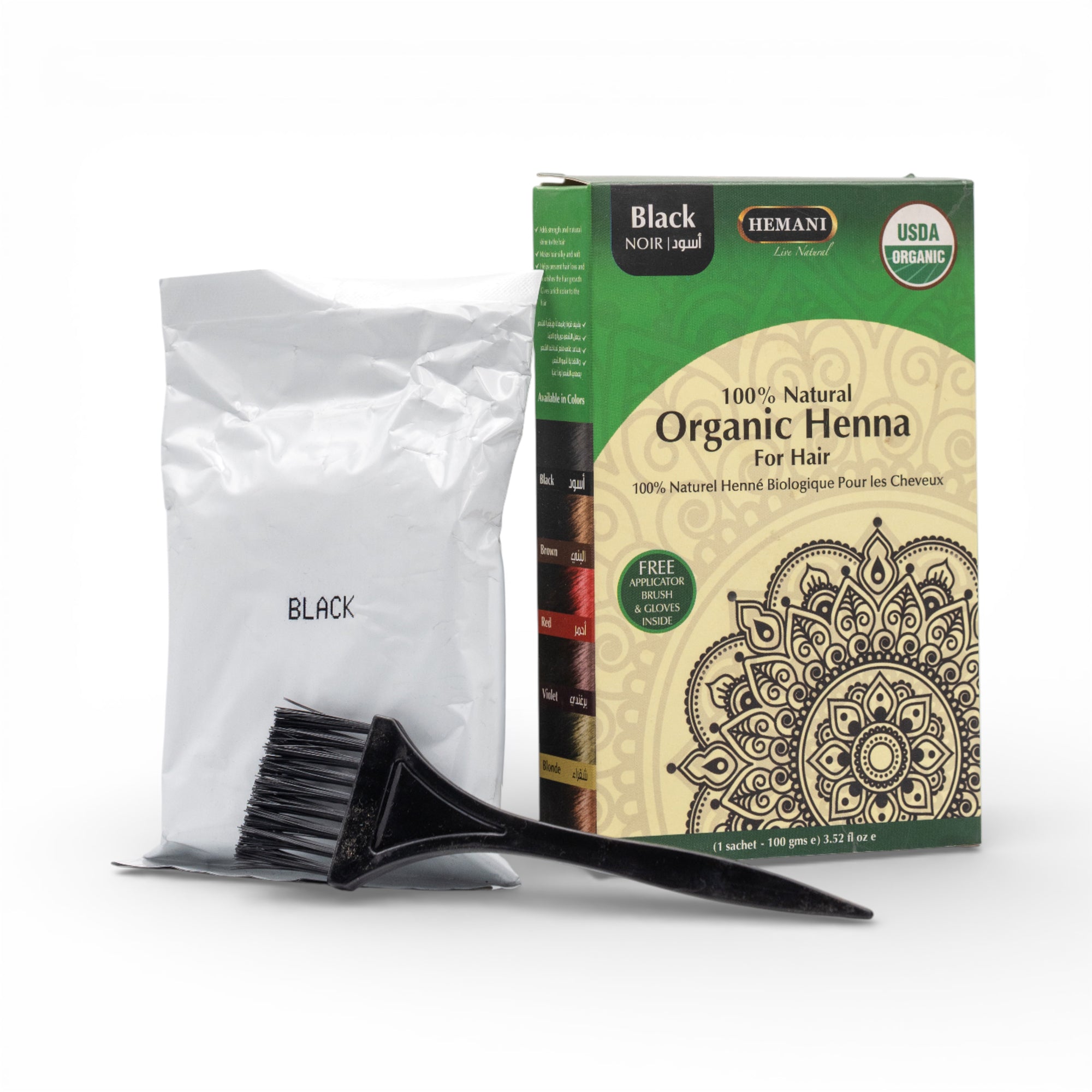 Organic Henna for Hair 100g - Black