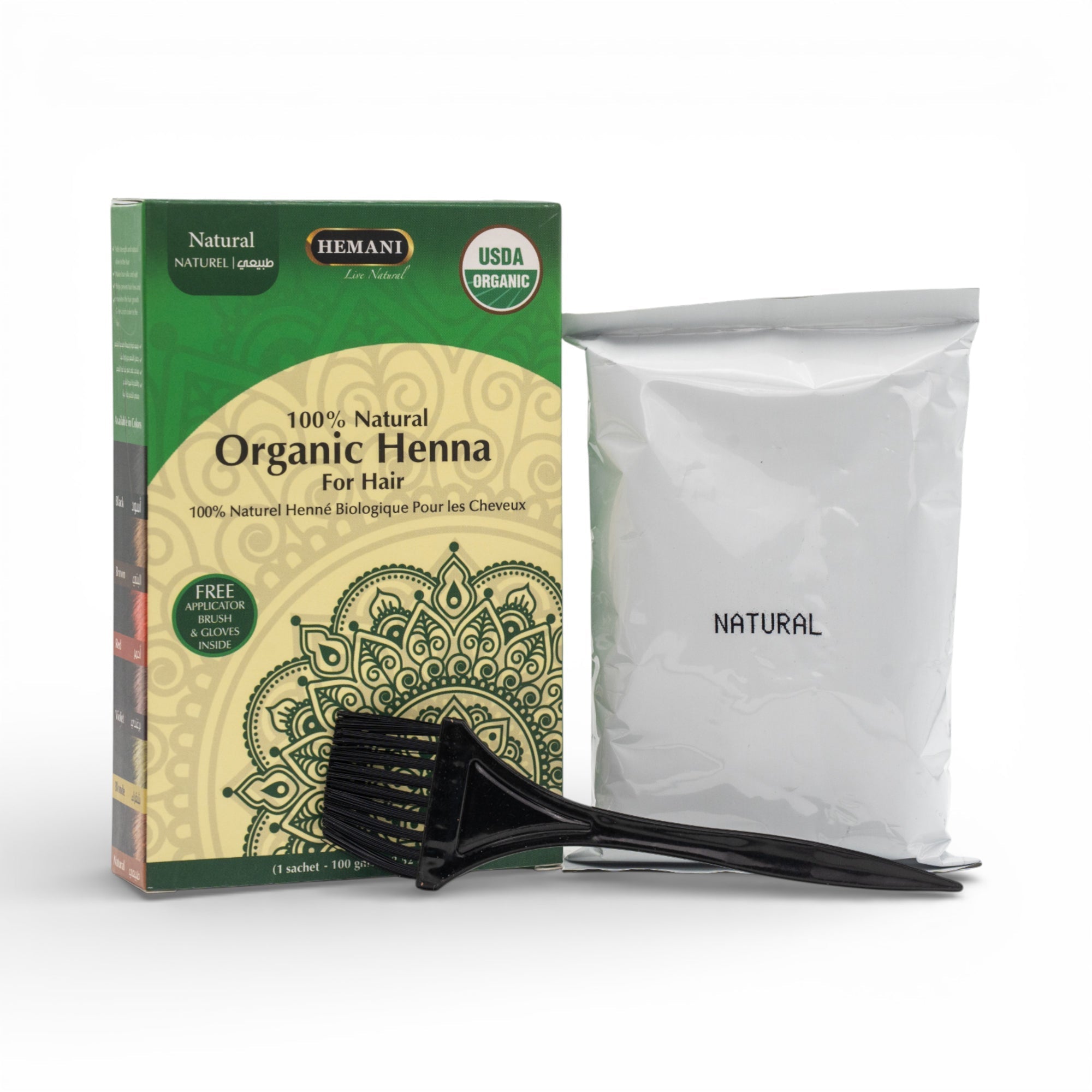 Organic Henna for Hair 100g - Natural