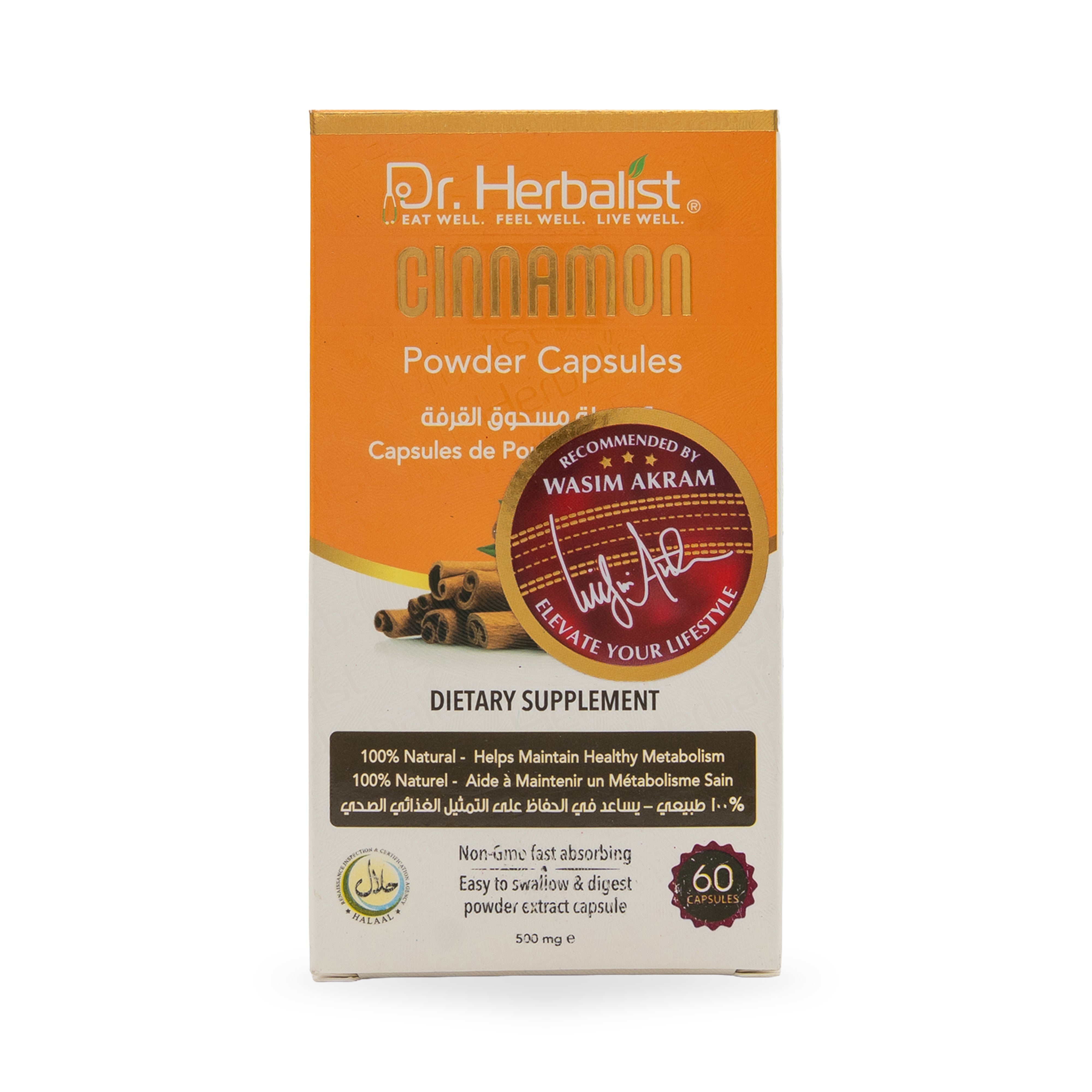 Dr. Herbalist Cinnamon Powder Capsules 350mg