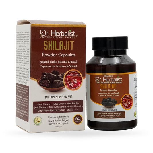 Dr. Herbalist Shilajit Powder Capsules 500mg