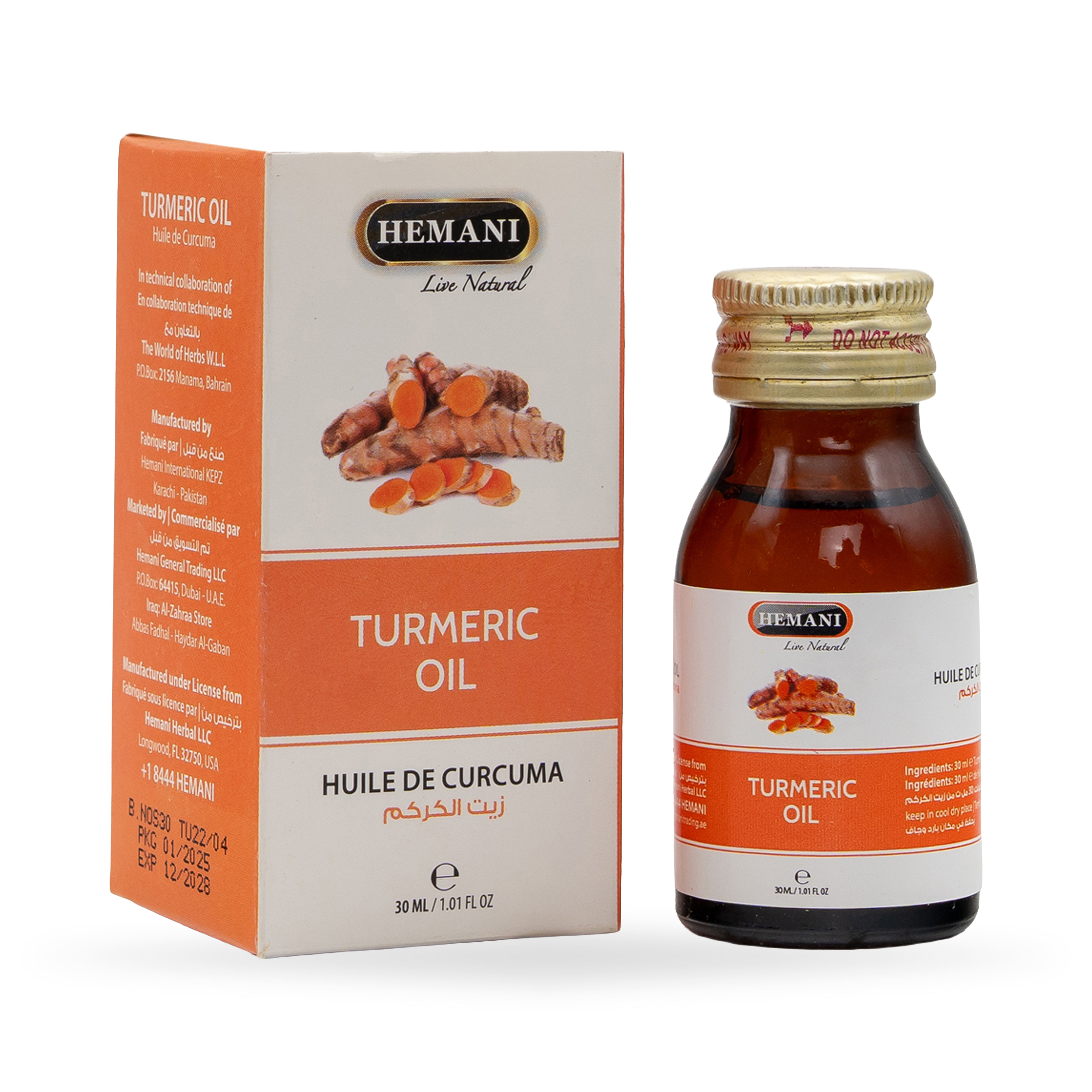 Herbal Oil 30ml - Turmeric