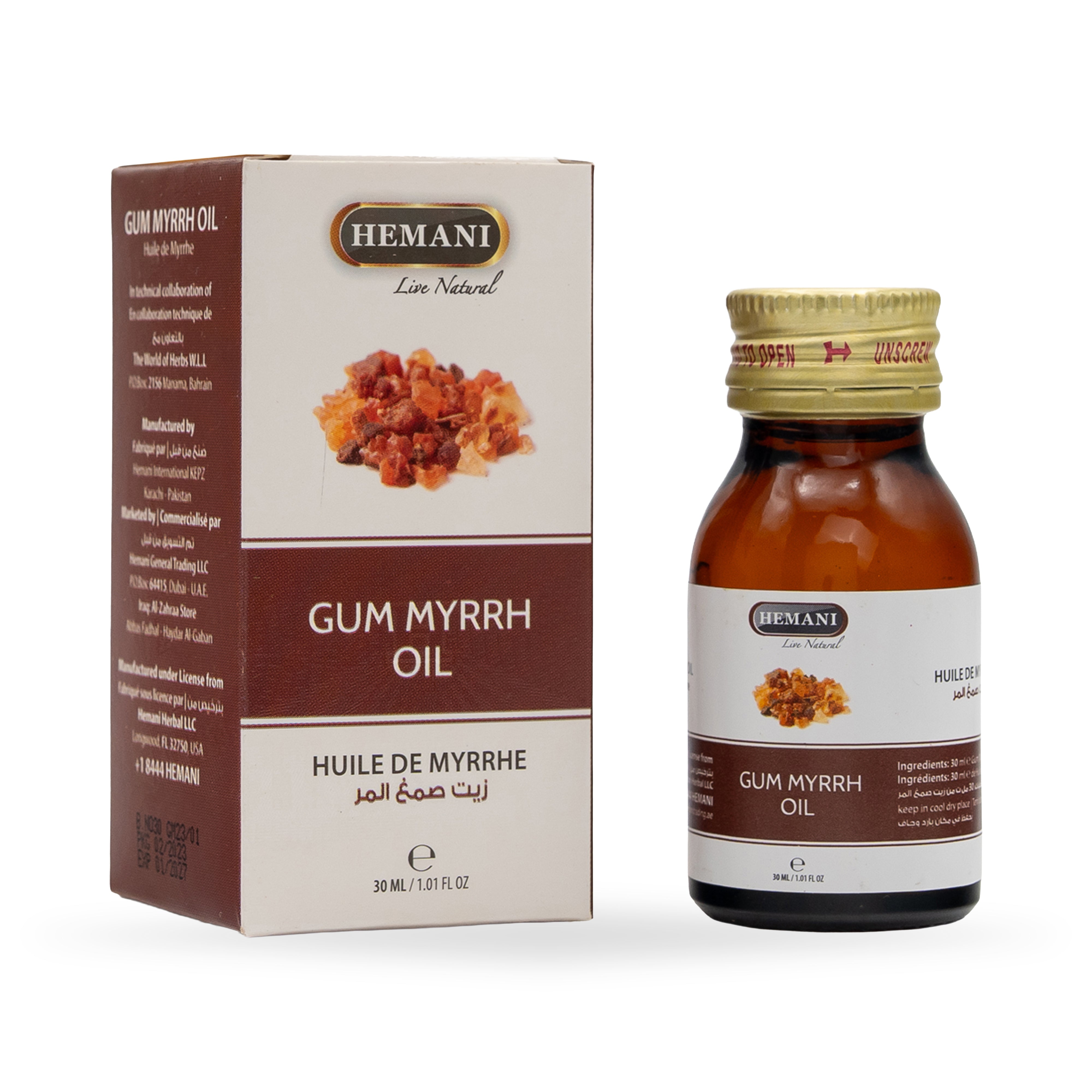 Herbal Oil 30ml - Gum Myrrh