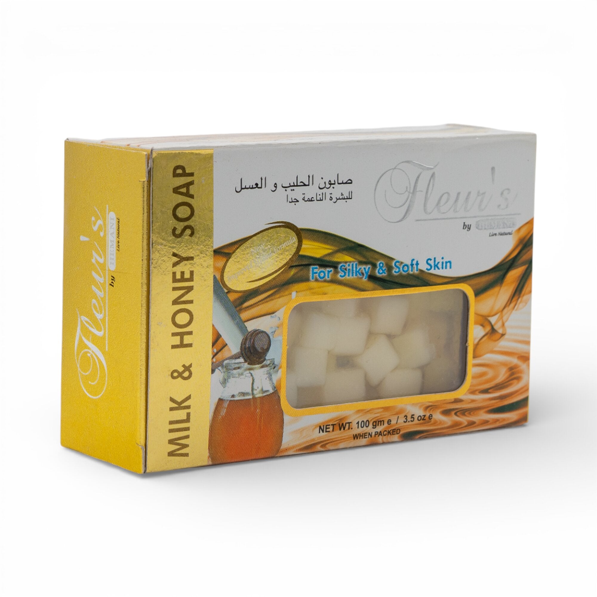 Fleurs Transparent Soap - Milk & Honey