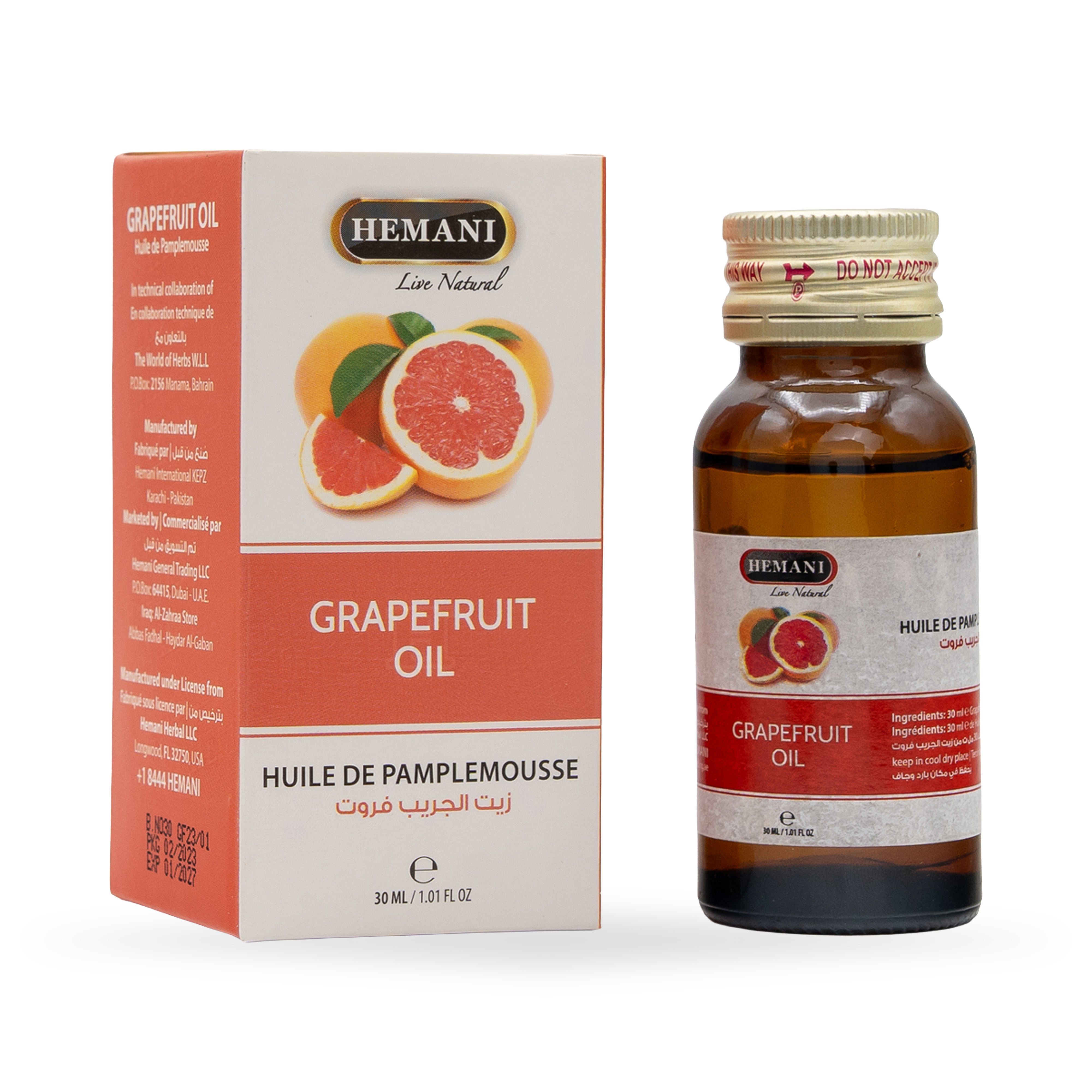 Herbal Oil 30ml - Grapefruit